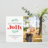 Donc Freakin Jolly Family Photo Carte de vacances (Debout devant)