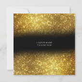 Donc Glittery Modern Je regrette Carte d'excuses (Dos)