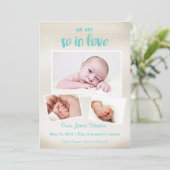 Donc In Love Baby Boy Faire-part de naissance (Debout devant)