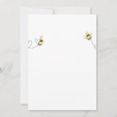 Donc Sweet To Bee Deux Invitation Anniversaire (Dos)