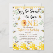 Donc, Sweet To Bee Une invitation Anniversaire (Devant)