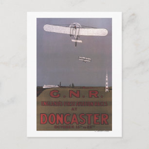 Doncaster, Engeland - First Aviation Races Briefkaart