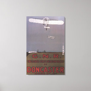Doncaster, Engeland - First Aviation Races Canvas Afdruk