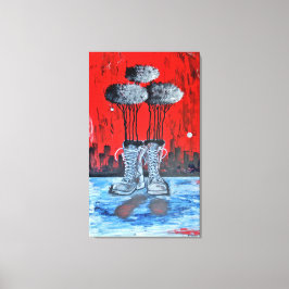 Donde La Huella Quedó Marcada Canvas Afdruk