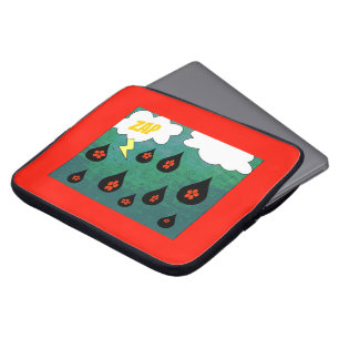Donder Bloemen Leuke Stripboek Pop Art Laptop Sleeve