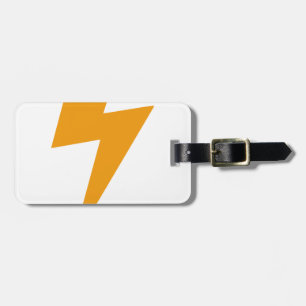Donder Energie Geel Print Bagagelabel