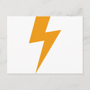 Donder Energie Geel Print Briefkaart