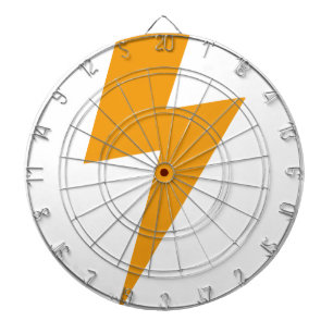 Donder Energie Geel Print Dartbord