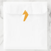 Donder Energie Geel Print Driehoek Sticker (Tas)