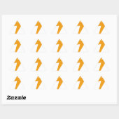 Donder Energie Geel Print Driehoek Sticker (Vel)