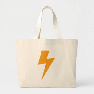 Donder Energie Geel Print Grote Tote Bag