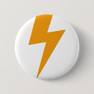 Donder Energie Geel Print Ronde Button 5,7 Cm