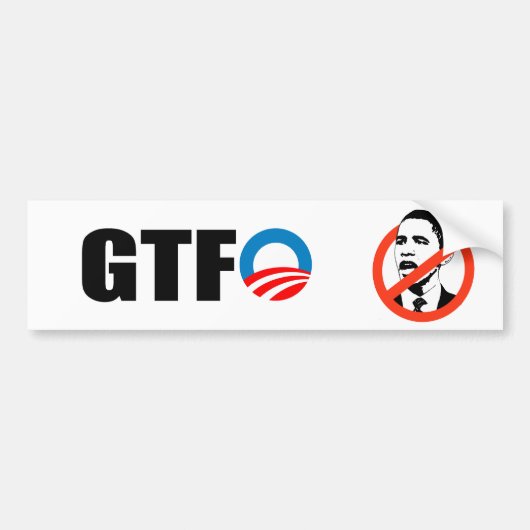 Donder op bumpersticker (Voorkant)