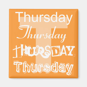 Donderdag Business Day of the Week Magnet Magneet