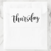 Donderdag - Calligraphy / Lettering Sticker (Tas)