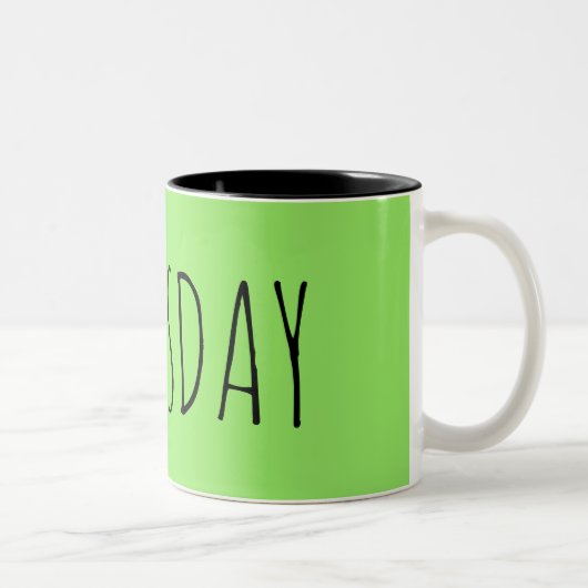 donderdag || Collectie week Tweekleurige Koffiemok (Rechts)