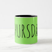 donderdag || Collectie week Tweekleurige Koffiemok (Center)