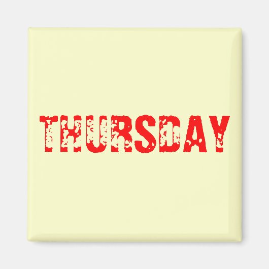 DONDERDAG MAGNEET (Voorkant)
