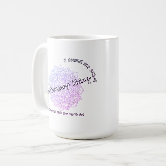 Donderdag Mok Koffiekoffie (Paars) (Voorkant links)