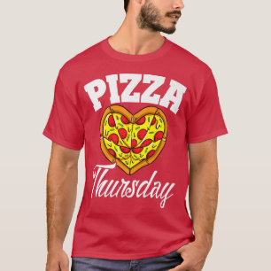 Donderdag Pizza Night Funny Pizza Lover Fast Food  T-shirt