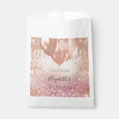 Donderdag roze roze gouden ballonnen bedankzakje (Voorkant)