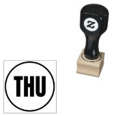 donderdag 	rubberstempel (Gestempeld)