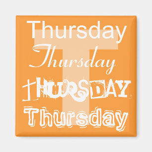 Donderdag Werkdag van de Week Magneet