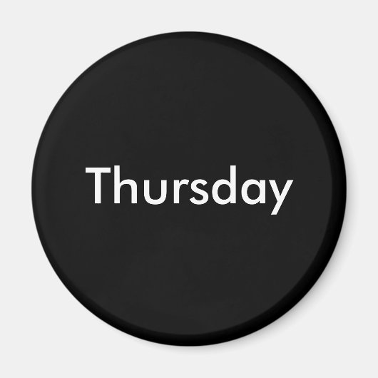 Donderdagmagneet Magneet (Voorkant)