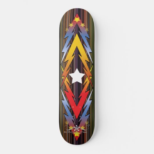 Donderende sterren skateboard (Voorkant)