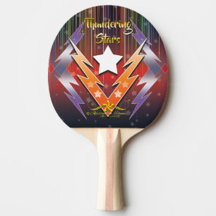 Donderende sterren tafeltennisbatje