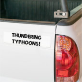 Donderende Tyfoons! Bumpersticker (Op Truck)