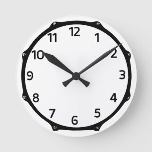 Dondertijd wandklok ronde klok