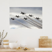 Dondervogels Delta-formatie Poster (Keuken)