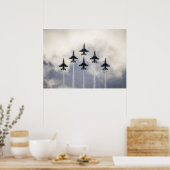Dondervogels Delta-formatie Poster (Keuken)