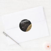 Dondo Angle, Dondo Schrijven Ronde Sticker (Envelop)