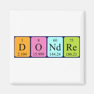 Dondre periodieke lijstnaam magneet