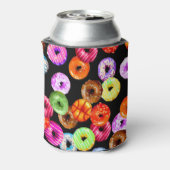 Doneert naadloos patroon + uw achtergrond. en idee blikjeskoeler (Blikje Achterkant)