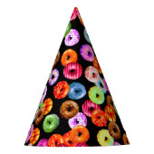 Doneert naadloos patroon + uw achtergrond. en idee feesthoedjes (Voorkant)