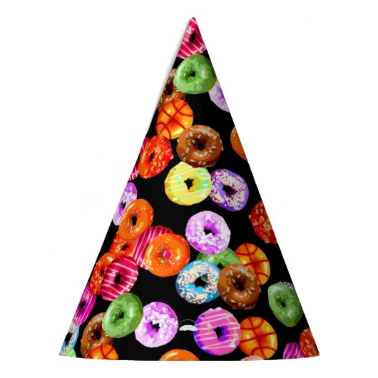 Doneert naadloos patroon + uw achtergrond. en idee feesthoedjes (Links)