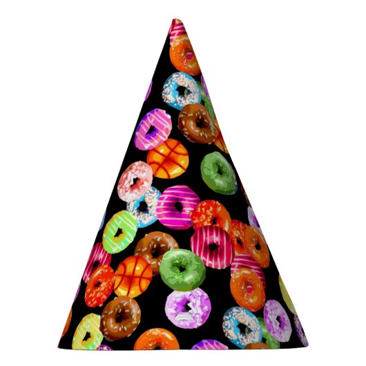 Doneert naadloos patroon + uw achtergrond. en idee feesthoedjes (Rechts)