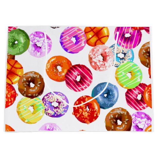 Doneert naadloos patroon + uw achtergrond. en idee large cadeauzakje (Voorkant)