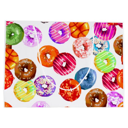 Doneert naadloos patroon + uw achtergrond. en idee large cadeauzakje (Achterkant)