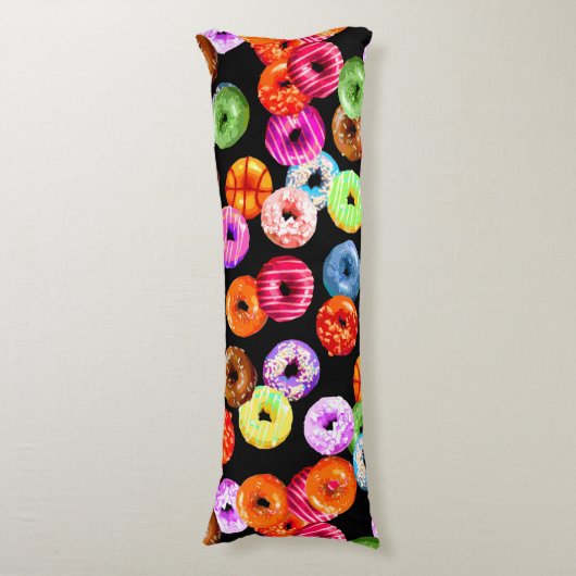 Doneert naadloos patroon + uw achtergrond. en idee lichaamskussen (Voorkant Verticaal)