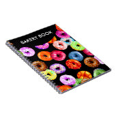 Doneert naadloos patroon + uw achtergrond. en idee notitieboek (Rechterzijde)