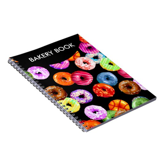 Doneert naadloos patroon + uw achtergrond. en idee notitieboek (Rechterzijde)