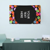 Doneert naadloos patroon + uw achtergrond. en idee spandoek (Beurs)