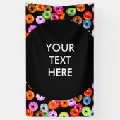 Doneert naadloos patroon + uw achtergrond. en idee spandoek (Verticaal)