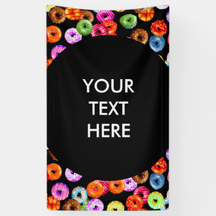 Doneert naadloos patroon + uw achtergrond. en idee spandoek