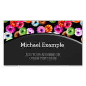 Doneert naadloos patroon + uw achtergrond. en idee visitekaartje magneet (Voorkant)