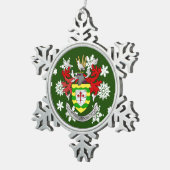 Donegal Ireland Crest Irish Tin Sneeuwvlok Ornament (Rechts)